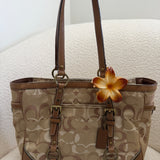 Coach Brown Signature Gallery Tote Bag