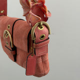 Coach Salmon Suede Soho Flap Bag