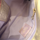 Coach Lilac Purple Optic Lurex Shoulder Bag Set