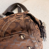 Brown Coach Signature Soho Mia Satchel Bag