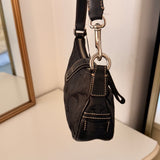 Coach Black Demi Hamptons Buckle Bag
