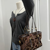 Coach Brown Signature Tote Bag