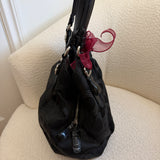 Coach Black Canvas Maggie Bag