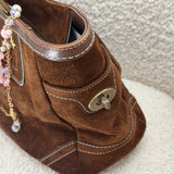 Coach Brown Suede Tote Bag