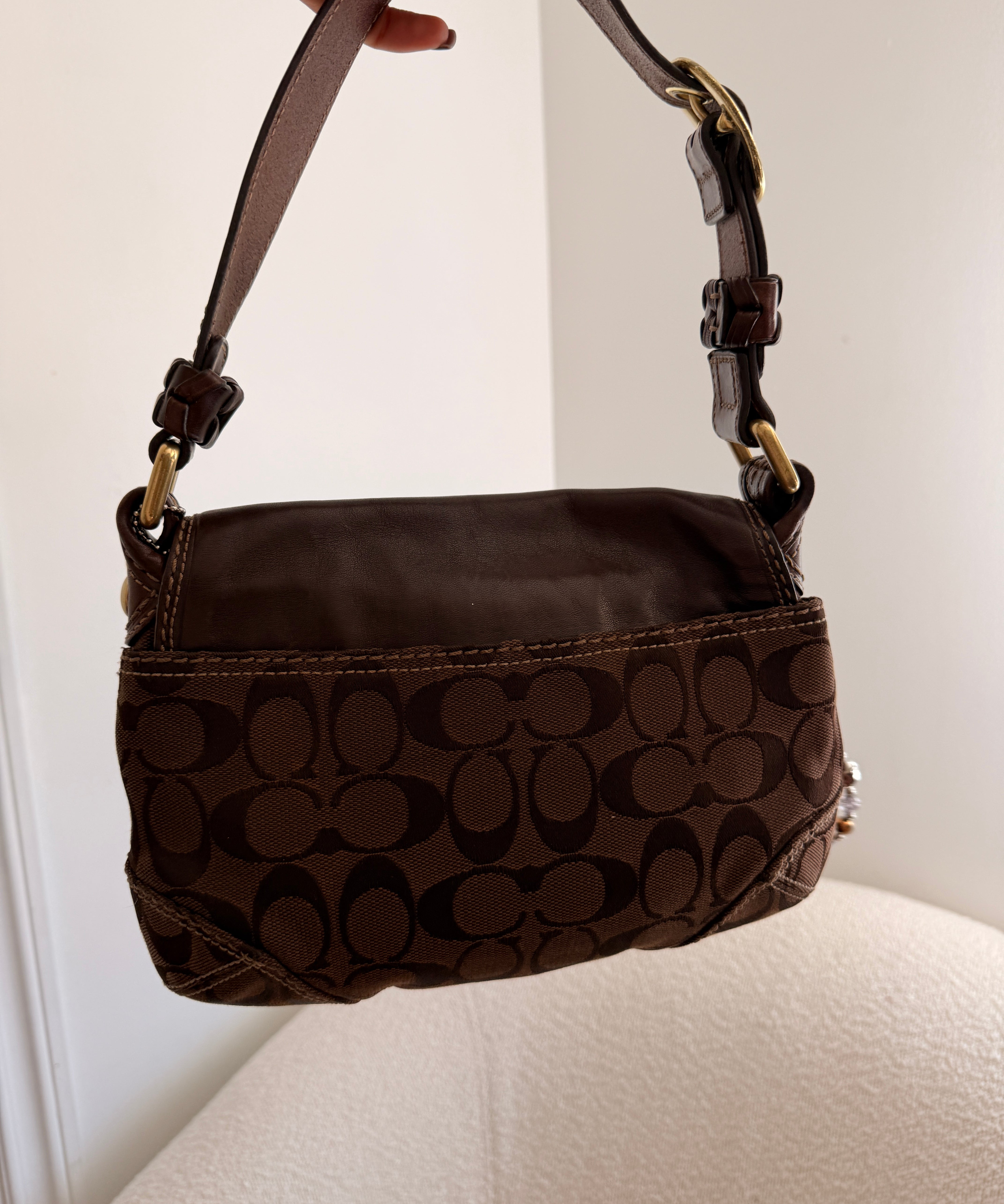 Chocolate Brown Coach Mini Soho Bleeker Bag