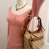 Brown Dooney & Bourke Shoulder Bag