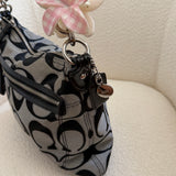 Coach Grey Poppy Shoulder Bag