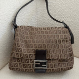 Fendi Signature Brown Mamma Baguette Bag