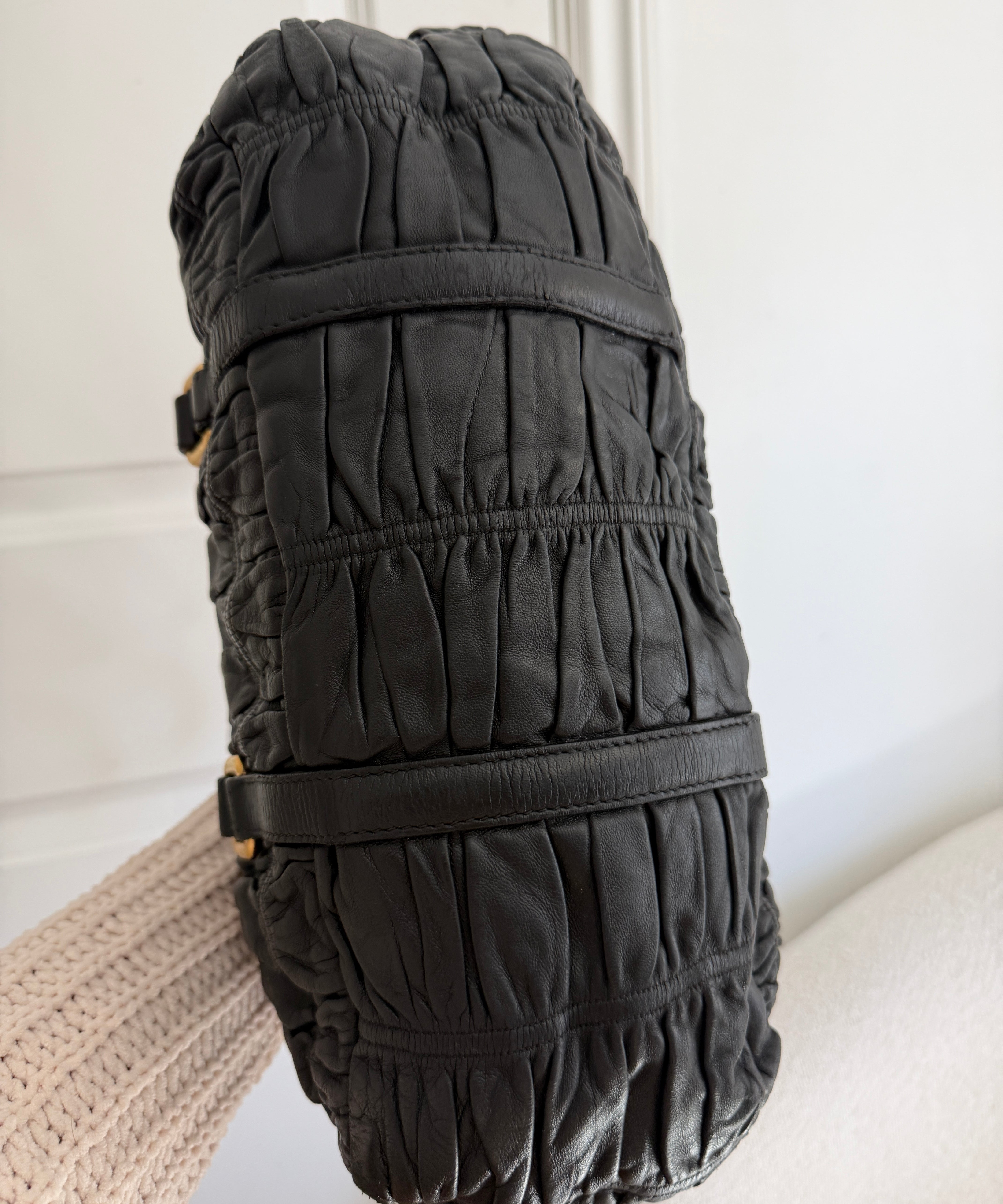 Black Prada Nappa Shoulder Bag