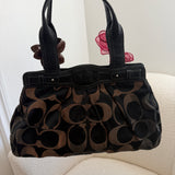 Black Optic Signature Coach Garnett Turnlock Bag