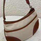 Coach Canvas Stripe Hamptons Shoulder Bag