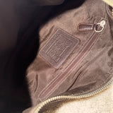 Coach Brown Canvas Mini Hobo Bag