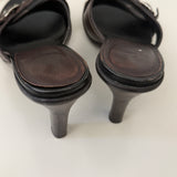 Coach Brown Peep-toe Heels (Size 8)