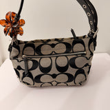 Coach Grey Monogram Shoulder Bag