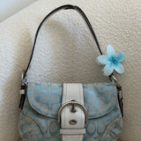 Rare Light Blue Canvas Mini Soho Bag