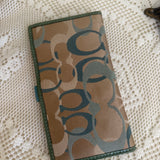 Coach Blue Optic Check Holder