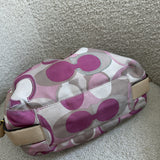 Coach Pink Optic Print Maggie Bag