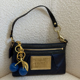 Coach Navy Poppy Mini Shoulder Bag