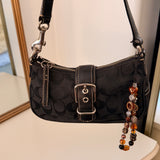 Coach Black Demi Hamptons Buckle Bag