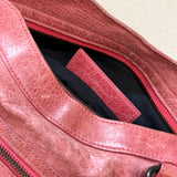 Pink Balenciaga MotoCross City Bag