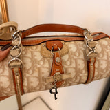White Dior Romantique Mini Barrel Bag
