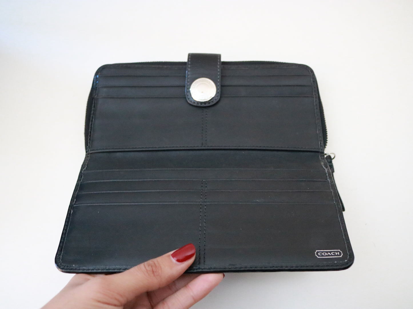 Coach Red Patent Leather Wallet