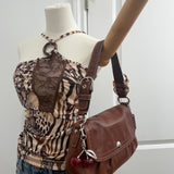 Coach Whiskey Leather Soho Flap Bag