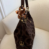 Coach Brown Signature Ashley Shoulder Bag