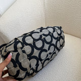 Coach Grey Op Art Signature Maggie Bag