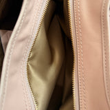 Coach Pink Leather Eyelet Maggie Shoulder Bag