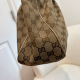 Brown GG Gucci Canvas Tote Bag