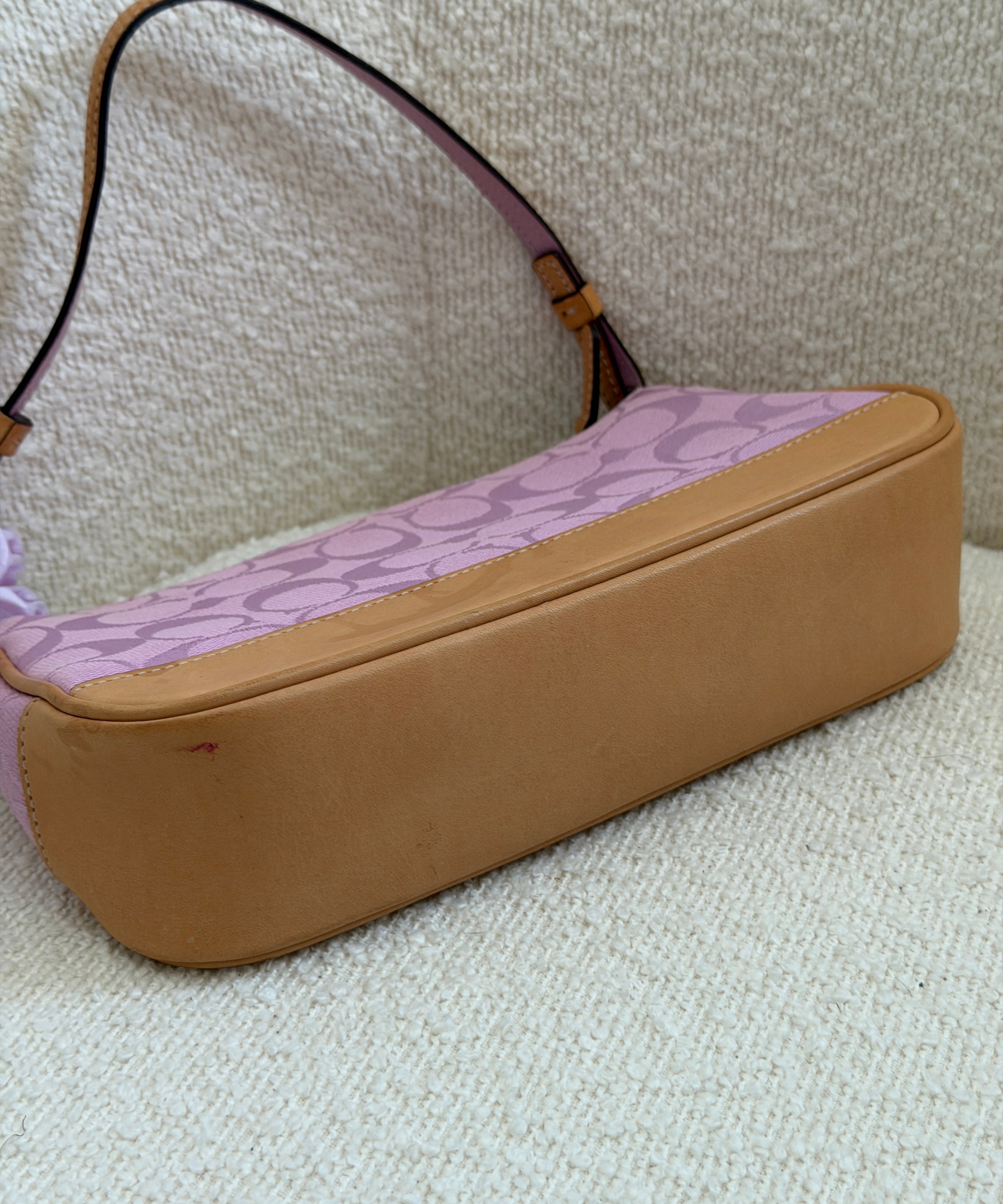 Coach Lilac Signature Demi Hamptons Bag
