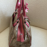 Pink Signature Satchel Bag