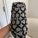 Coach Grey Op Art Signature Maggie Bag