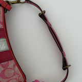 Coach Pink Signature Distressed Tie Dye Demi Bag