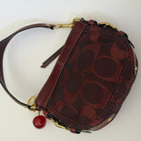 Burgundy Coach Mini Zoe Bag