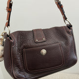 Coach Brown Chelsea Pebble Shoulder Bag