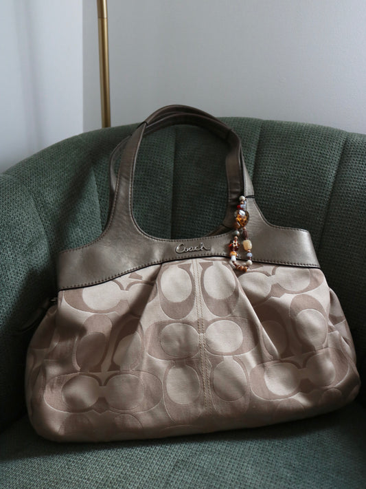 Coach Beige Lexi Tote Bag