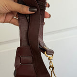 Balenciaga Maroon Classic City Mini Leather Gold Hardware Bag