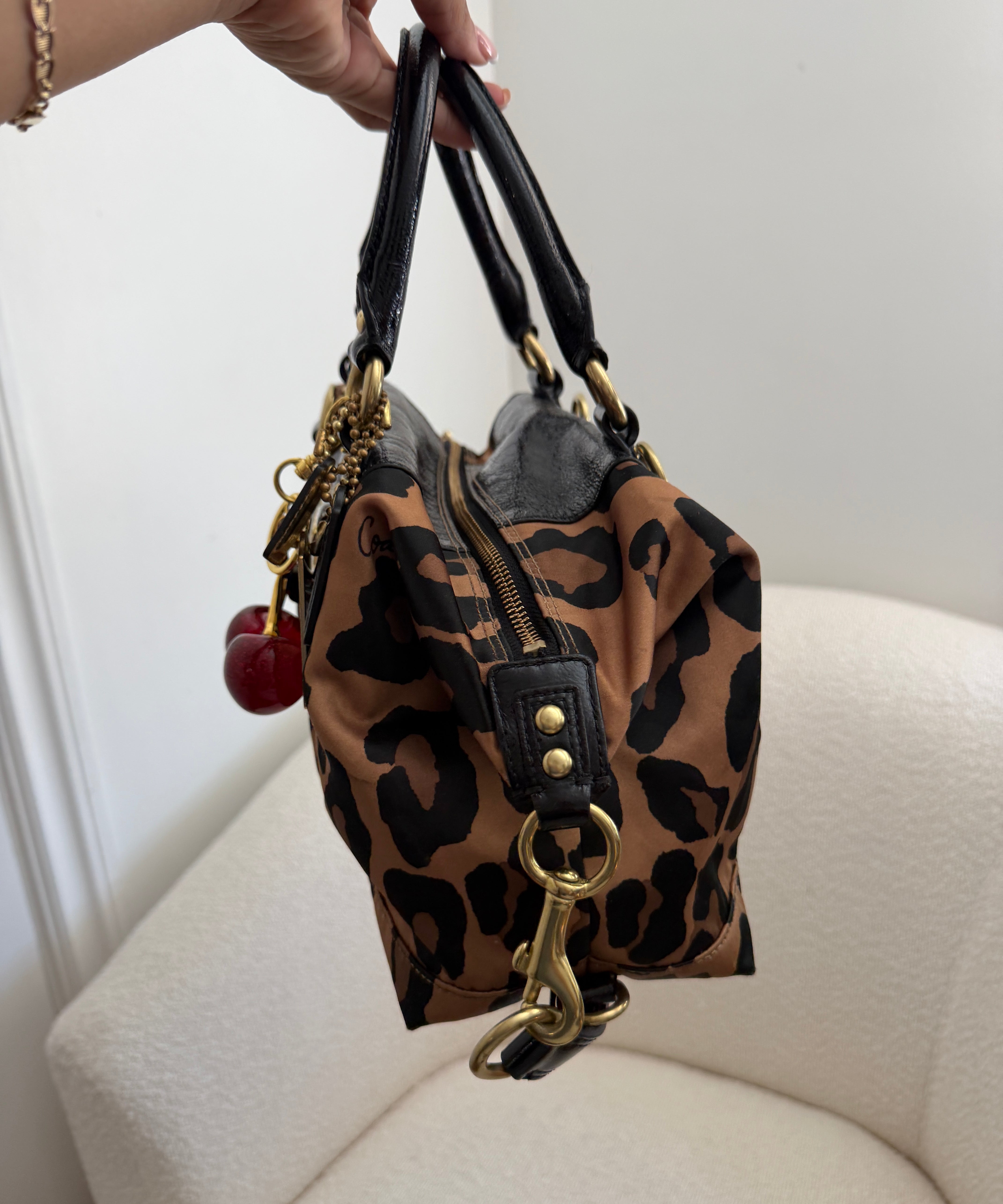 Leopard Print Coach Sabrina Madison Bag