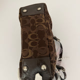 Brown Coach Optic Tote Bag