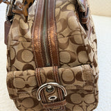 Brown Coach Signature Soho Mia Satchel Bag