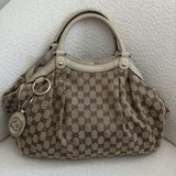 Beige Gucci GG Sukey Tote Bag