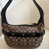 Brown Signature Coach Ergo Belted Shoulder Bag