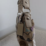 Coach Grey Optic Multi Print Signature Soho Sufflette Bag