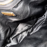 Miu Miu Black Studded Quilted Hobo Bag