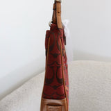 Coach Red Monogram Hamptons Clip Bag