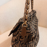 Fendi Zucca Mia Flap Shoulder Bag