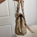 Beige Dior Mini Romantique Trotter Hand Bag