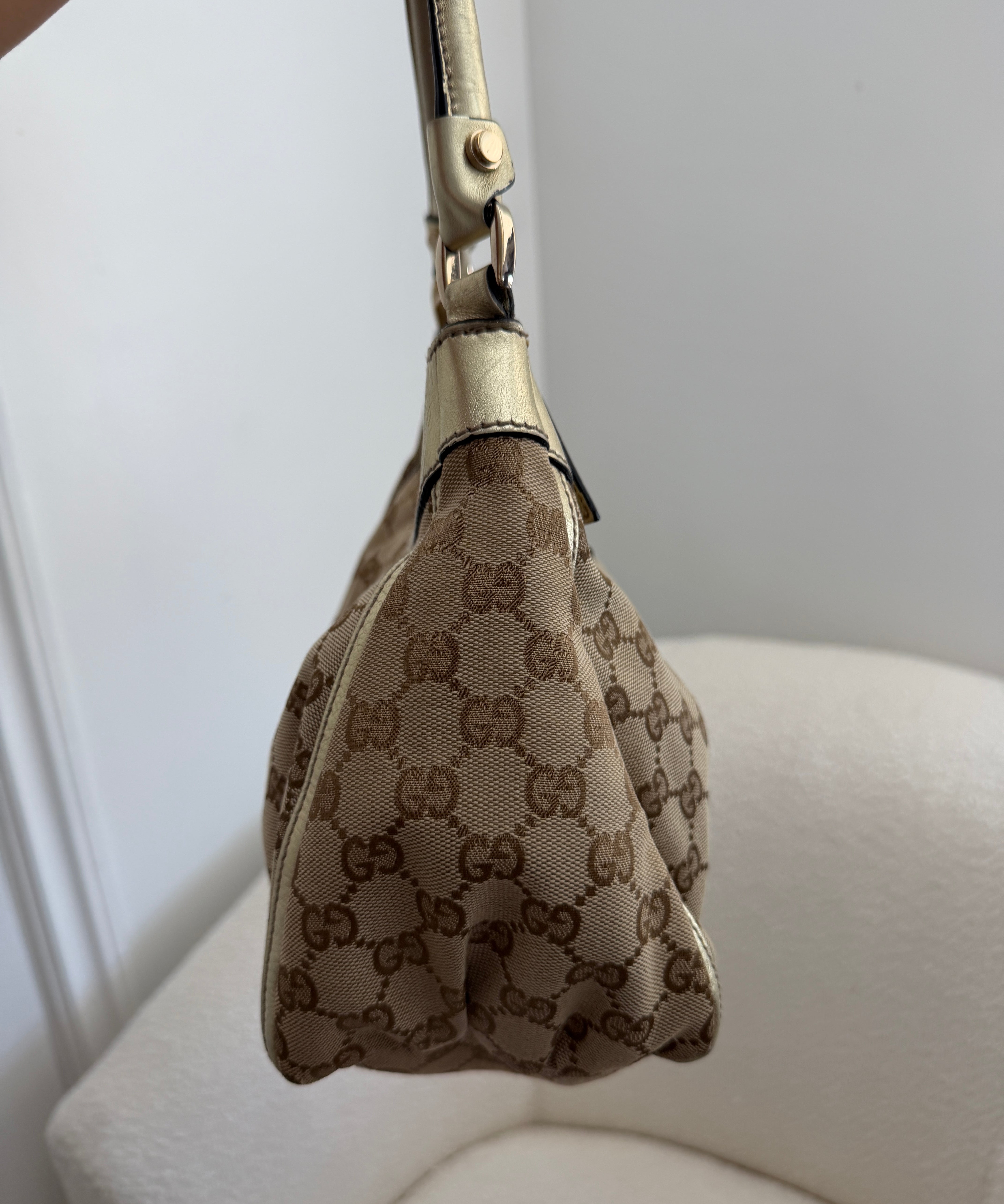 Gold Gucci Mini D-Ring Shoulder Bag